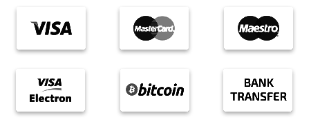 accepted payment, credit card, visa, master card, visa electron, BITCOIN, bank transfer